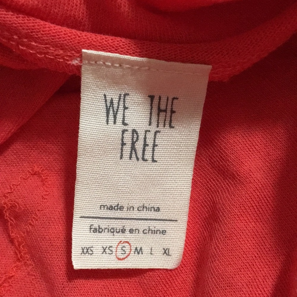 NWT Free People Peachy Tank in Coral - Picture 7 of 8